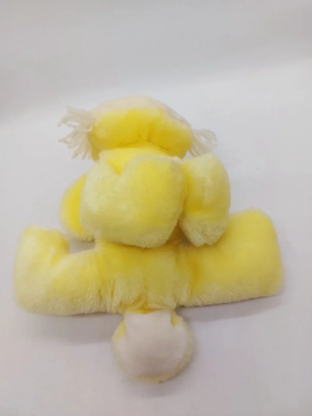 Eden Toys Bunny Rabbit Yellow Pink Sleepy Eyes Rattle Plush 9